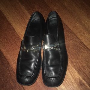 Leather Gucci Square Toe Loafers